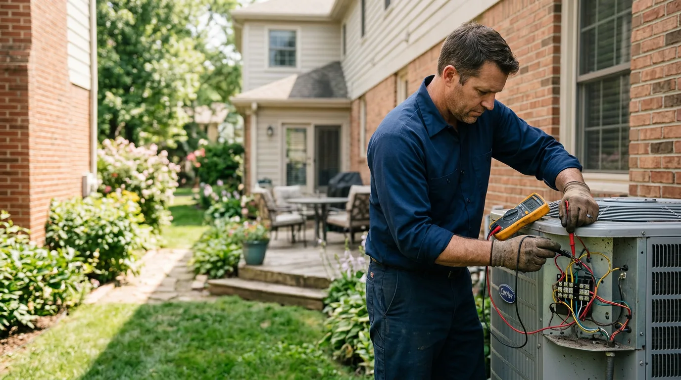 HVAC technician working near East Taunton, MA